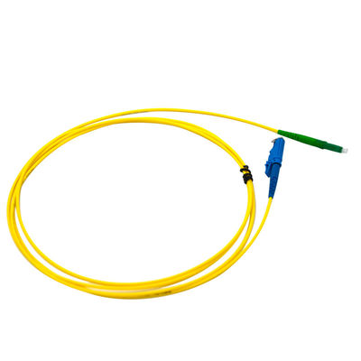 comprar Cabo amarelo monomodo E2000 para patch cord de fibra óptica LC APC G657A2 para FTTH e telecomunicações online manufacture