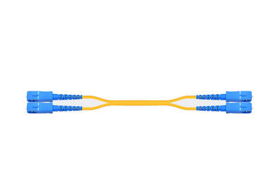 comprar modo 1310 do duplex do cabo de remendo da fibra ótica do SC da transmissão de dados 40G único/1550nm online manufacture