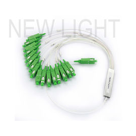 comprar Fibra Singlemode 1x2 Blockless do divisor 900μm da fibra ótica do conector de SC/APC online manufacture