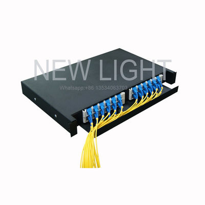 comprar Painel de Fibra Ótica Deslizante para Rack de 19''/23'' com 12/24 Núcleos para Gerenciamento Fácil de Cabos online manufacture