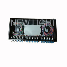comprar A cremalheira montou 48 a fibra OM3/OM4 do painel de remendo de fibra 1U do LC do porto 48 multimodo online manufacture