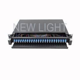 comprar montagem multimodo da parede do painel de remendo da terminação do cabo de fibra ótica OM3/OM4 96 fibra de 1U online manufacture
