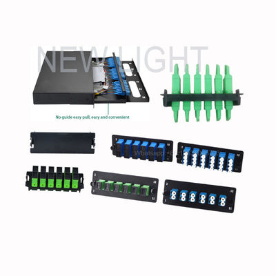 comprar 1U 2U 3U 4U LGX Fiber Optic Patch Panel com 12 Fibras Capacidade Rack Montável e Slide-out Tray para fácil acesso online manufacture