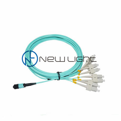 comprar Cabo de Fibra Óptica Multimodo OM3 MPO para 4 DX SC com Revestimento LSZH Cabo Trunk MPO online manufacture