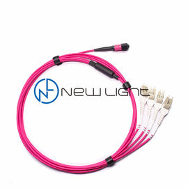 comprar OM4 100G Transmission 12 Strand MTP Patch Cable com comprimento de onda de 850/1300nm e diâmetro de 3,0 mm online manufacture