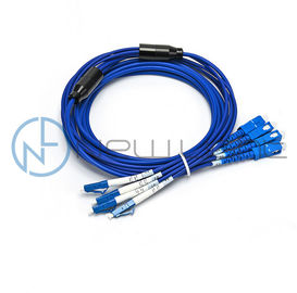 comprar 4 ramo do SC 2,0 do LC das fibras cabo do remendo de uma fibra ótica de 0,5 medidores online manufacture