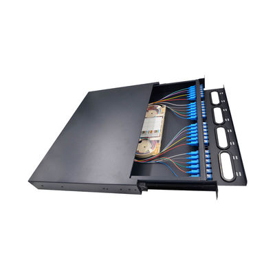comprar 12F MTP MPO à liga de alumínio Singlemode frente e verso do módulo da gaveta de 6 LC online manufacture
