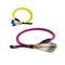 Baixo cabo compacto MTP/MPO do PDL MPO MTP - o LC ventila para fora a fibra Jumper Cables de QSFP