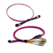 Milímetro MPO ao cabo da fuga da fibra do cabo da fibra do LC compatível com Huawei QSFP