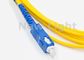 Cabo de remendo de fibra ótica alto da perda do retorno/SC ao cabo do remendo da fibra do único modo do SC