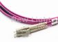 LC UPC a PVC de fibra ótica OM4 50 multimodos do duplex 2.0mm do cabo de remendo do SC UPC/125