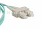 Cabo de fibra ótica frente e verso multimodo, cabo do remendo da fibra do SC do LC de um comprimento de 3 medidores
