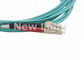 SC de fibra ótica frente e verso verde OM3 50 multimodos do LC do cabo de remendo do PVC/125 para o sistema de CATV
