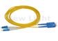 Cabo de remendo da fibra do SC LC do duplex 2.0mm do único modo de cabos de ligação em ponte da fibra ótica de CATV 3M