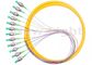 Trança simples da fibra ótica do Fanout do núcleo dos cabos de ligação em ponte FC da fibra ótica do único modo UPC 12