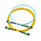 12 cabo do núcleo MPO MTP, conjuntos de cabo de fibra ótica amarelos do tronco da cor para SFP