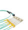 12 fibra Mpo ótico do cabo OM3 do núcleo MPO MTP ao ISO do CE do cabo da fuga do Lc habilitado