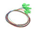12 trança ótica da fibra do único modo do conector do SC/APC das cores 0.9mm