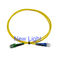 Cabo de remendo de fibra ótica Lc de PVC/LSZH modo do duplex da fibra multimodo do Lc ao único