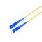 Cabo de remendo frente e verso azul da fibra ótica do SC do único modo 1310nm do cabo da fibra/SC UPC