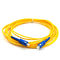 Da fibra padrão do SC do IEC inflamabilidade ótica do cabo de remendo que avalia o cabo da rede do revestimento de LSZH