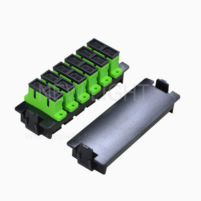 Painel de Patch de Fibra Óptica de 24 Núcleos Montado em Rack de 19 Polegadas para Data Center e Telecomunicações