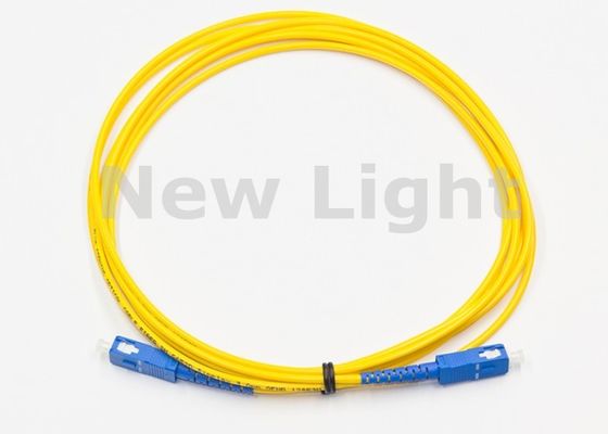 SC SC Single Mode Fiber Optical Patch Cord 2.0mm Diâmetro Desenho Simplex de Alta Perda de Retorno