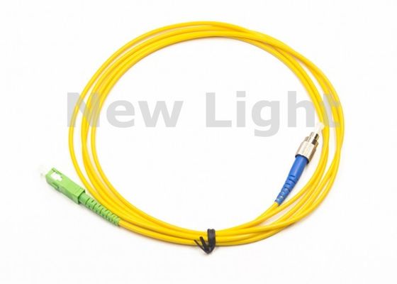 Cabo de Fibra Óptica Monomodo SC-FC de 1 Metro para Terminação de Dispositivo Ativo