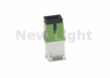Adaptador simples do SC de FTTH, adaptador do cabo de fibra ótica com tampa protetora contra poeira articulada