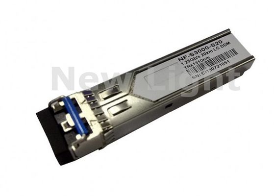 Transceptor SFP DDM de 1,25G com alcance de 20KM para redes de fibra óptica