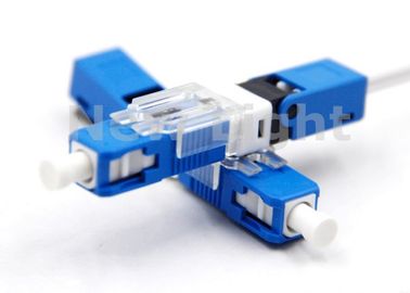 Tipo encaixado polonês do UPC do conector da fibra ótica rapidamente para tomadas de FTTH