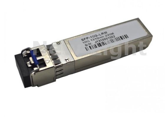 Transceptor de fibra óptica multimodo SFP-10G-LRM com taxa de dados de 10G, comprimento de onda de 1310nm e função DDM
