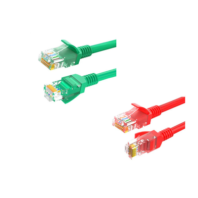Cordões de correção de Ethernet de velocidade UL Certificado Cat6a cobre nu 24AWG*2*4P 7/0.20mm 100% testado