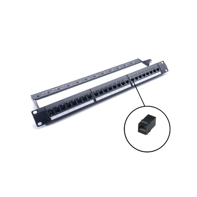 Cat6 Cable Management 110/Krone IDC Patch Panel para integração Ethernet Cat5e/Cat6a/Cat7