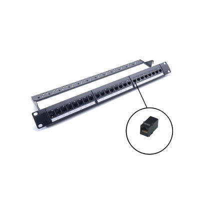 Painel de correção de Ethernet RJ45 com terminação IDC 110/Krone para cabos Cat5e/Cat6/Cat6a/Cat7 em 1U/2U
