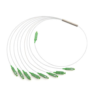 Splitter PLC de tipo tubo de aço com baixa perda de inserção e comprimento de onda de 1260-1650 nm para redes de fibra óptica