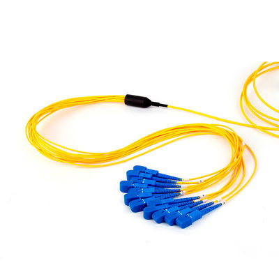 SC UPC Single Mode 12 Fiber Optical Fiber Patch Cord com comprimento personalizado e alta performance