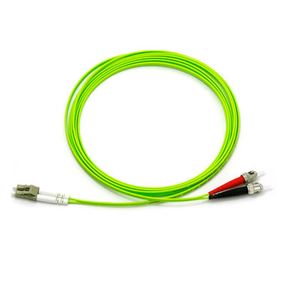 OM5 LSZH Multimode Duplex Fiber Optic Patch Cord com 3,0 mm de diâmetro para todos os estilos de conectores