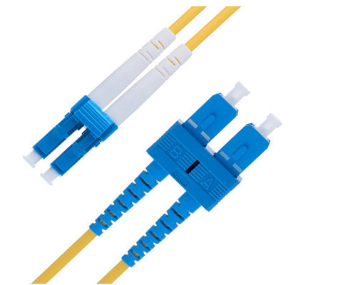 Duplex Single Mode LC para SC Fiber Patch Cable 2.0mm OS1 Series para transferência de dados de alta velocidade