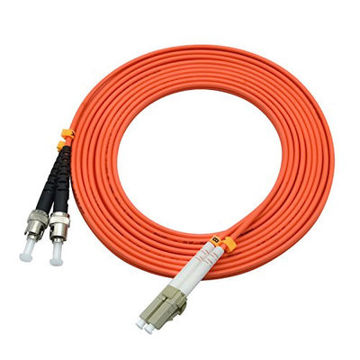 850 comprimento de onda LC a ST Duplex Fibra Óptica Patch Cord com LSZH Jacket para Transmissão de Dados de Alta Velocidade