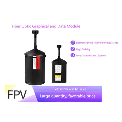 Fibra óptica de UAV de modo único e multimodo para transferência de dados de alta velocidade