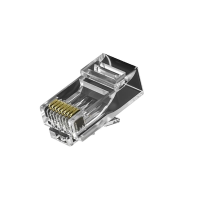 CAT7 Conectores RJ45 blindados + kits de clipe de ferrite - Design industrial de duas peças