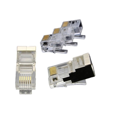 Pro-Grade CAT7 Proteção RJ45 Plugs + Ferrite Cores - 10Gbps Ready