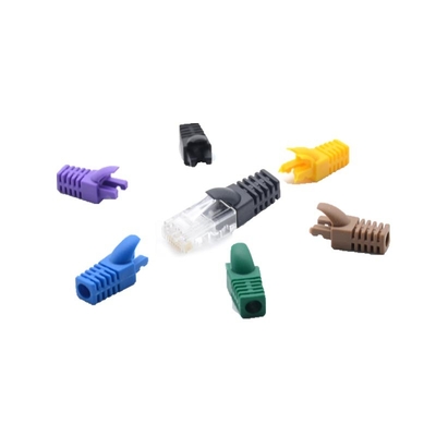 CAT7 Conector Ethernet RJ45 blindado com largura de banda de 600 MHz, caixa de metal de duas peças e escudo catastrófico