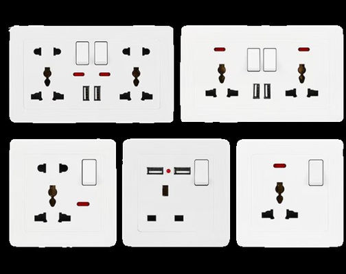 Interruptor de parede híbrido RJ45 e LC/SC com Cat6A de 10 Gbps e OM4 de 100 Gbps para desempenho de rede máximo
