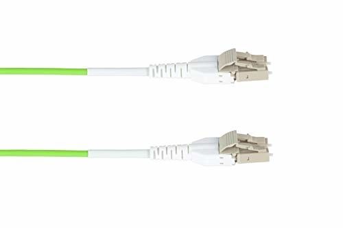 OM5 Duplex 50/125 Multimode Fiber Optic Cable com LC/PC Uniboot Connector e 2,0 mm de Diâmetro