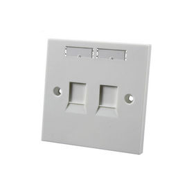 Placa dianteira da montagem da superfície do painel de remendo da fibra ótica do material 3m do ABS com portos duplos