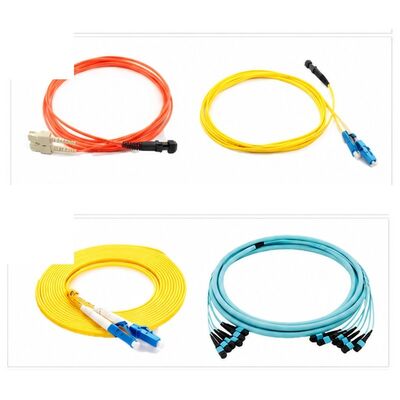 Pigtail de Fibra Óptica de Rompimento Pré-Terminado LC SC OS2 G652D SM Pré-Polido de Fábrica Sem Polimento em Campo