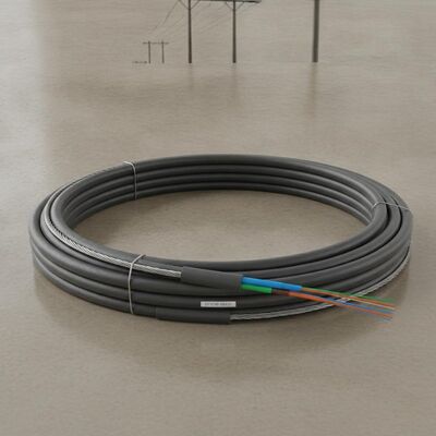 Cabo de Fibra Óptica Autossustentável GYTC8S Figura 8 com Armadura de Fita de Aço Corrugada e Modo Único G652D para Redes Aéreas