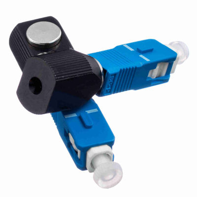 Adaptador de Fibra Óptica SC Redondo Azul Descascado Monomodo Polimento UPC para Redes FTTH FTTB FTTX